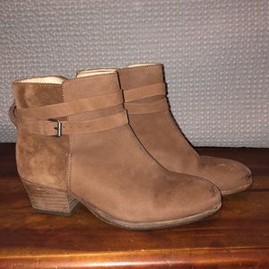 Boden Brown Suede Booties